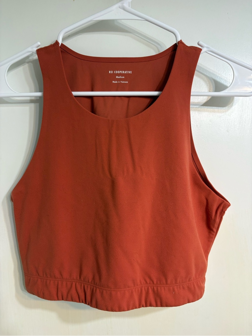 REI Co-Op Women's Rust Red Sleeveless Crop Top